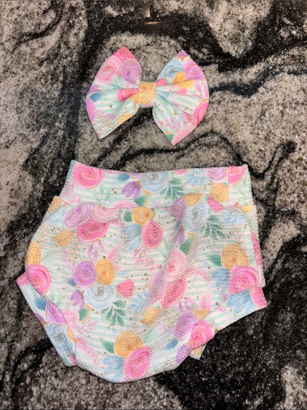 Baby Bow & Bummie Combo